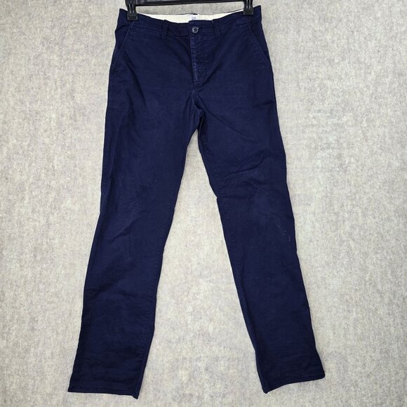 Gap Kids Husky 16 Navy Blue Chinos Pants Boys Cotton Blend - Picture 1 of 6
